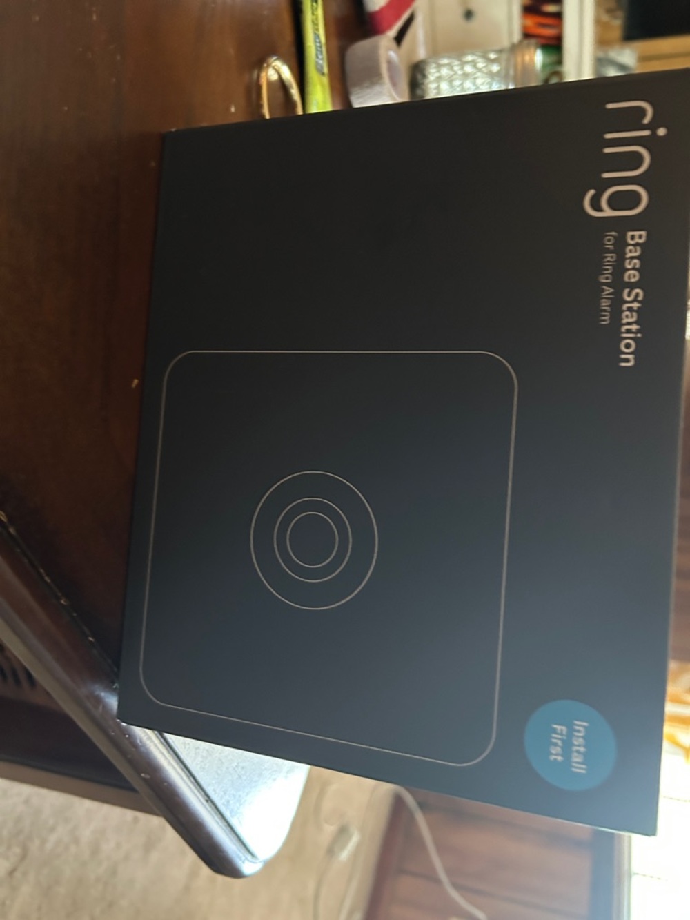 Ring Base Station - Black Box with Blue Accent